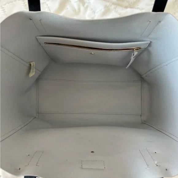 Kate Spade Pink Floral Tote with Black Bow - Picture 5 of 12